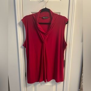 Red Sleeveless Shirt